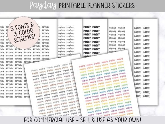 Payday Printable Planner Sticker Pages: Streamline Your Design Workflow