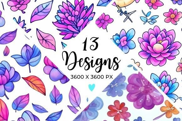 Purple Flowers Digital Paper: Elevating Your Creative Projects