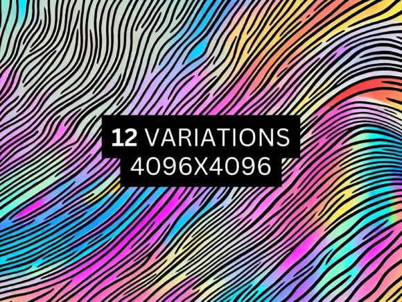 Rainbow Abstract Lines Background: A Vibrant Design Asset