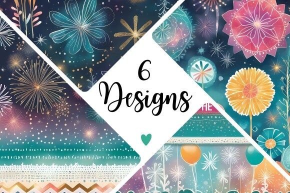 Spark Your Designs with Vibrant Fireworks Digital Paper
