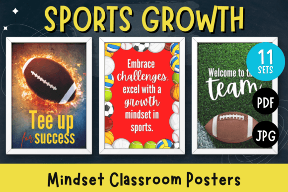 Sports Growth Mindset Posters: Design for Impact