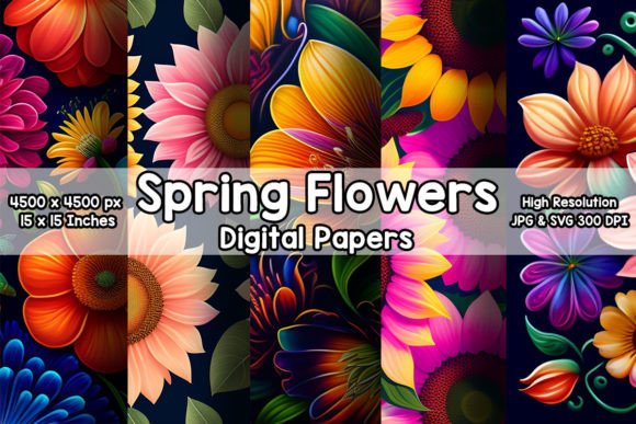 Spring Flowers Pattern Collection PART 5: Elevate Your Design Projects